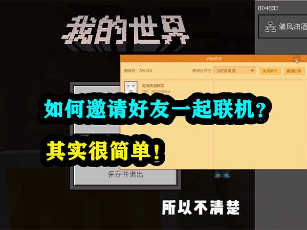 我的世界可以通过局域网联机