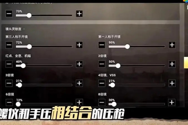 和平精英ss8赛季二指灵敏度